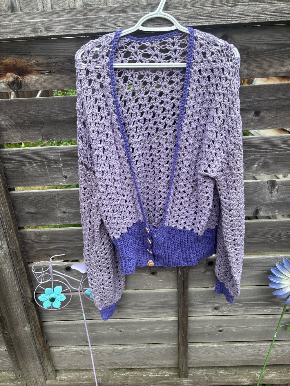 Handmade Plus Size Crochet Cardigan Sweater